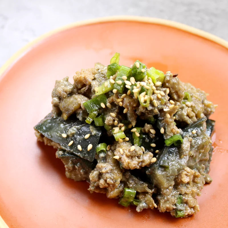 なすと鶏そぼろのこっくり味噌煮