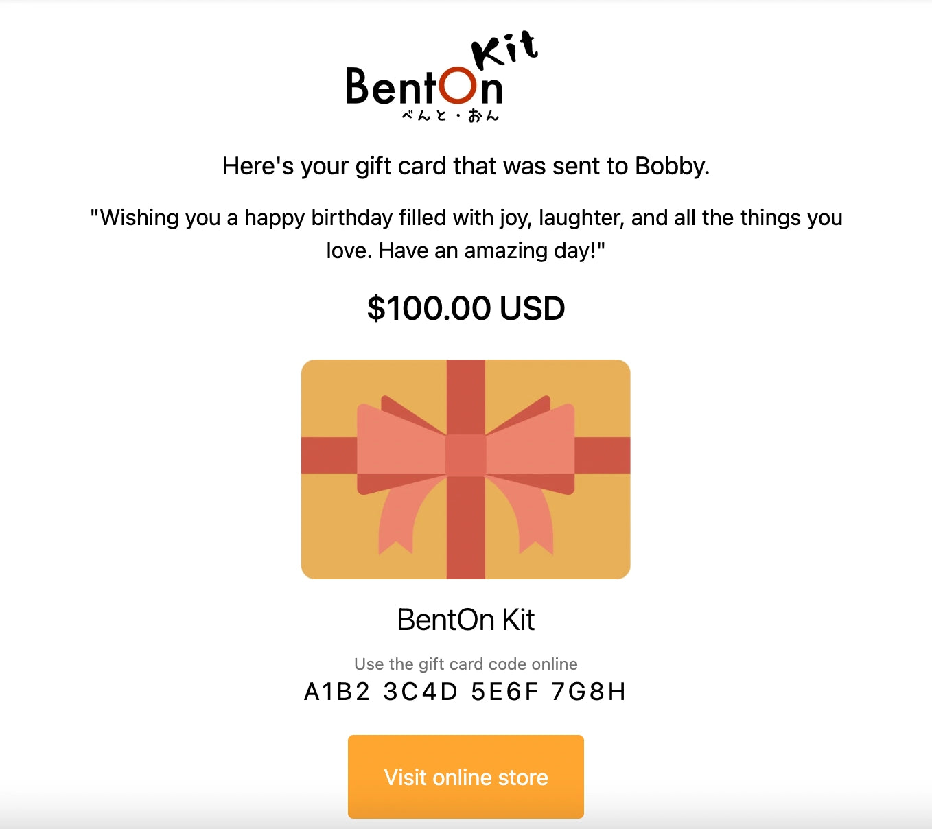 ありがとうギフトカード