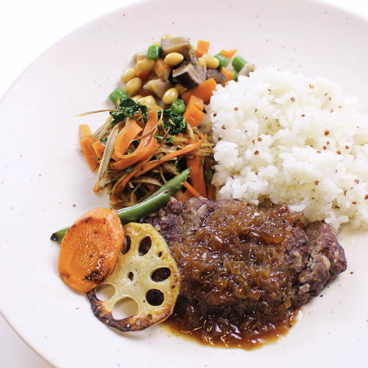 Hamburg Steak and Onion Sauce