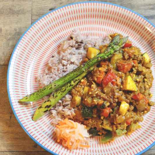ごろごろ野菜のドライカレー