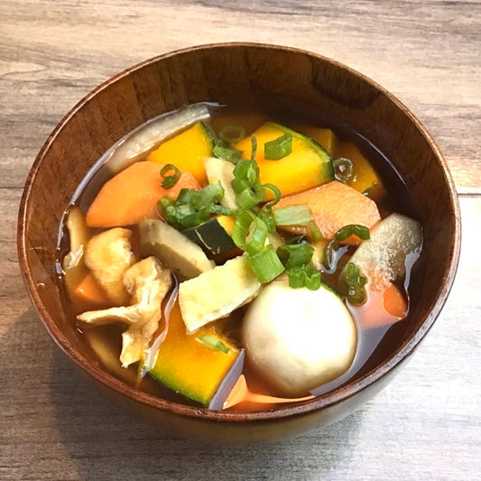 かぼちゃと根菜野菜たっぷり味噌汁