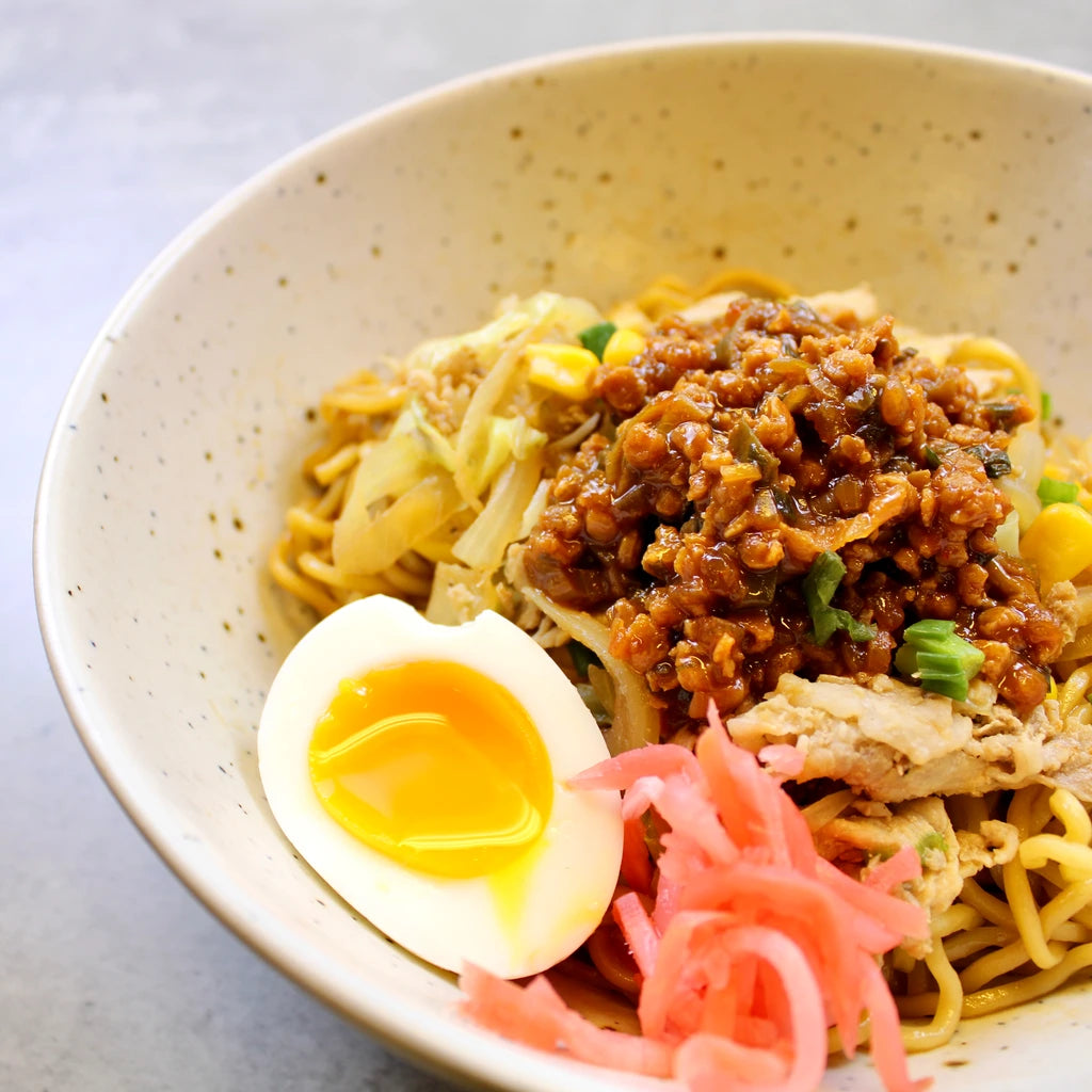 下町のピリ辛ネギ味噌混ぜ麺