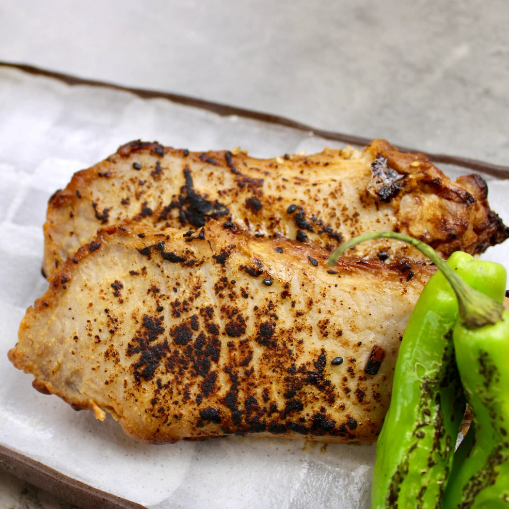 豚の味噌漬け焼き