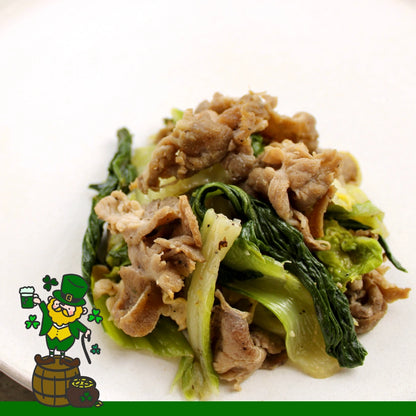 豚肉と青梗菜の野菜炒め