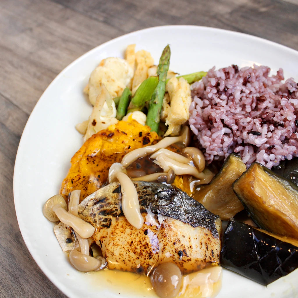 秋のさわらとカボチャハンバーグ | きのこたっぷり和風あん