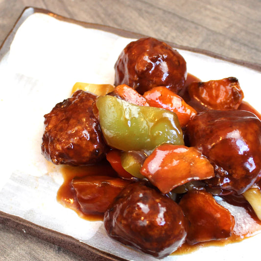 鶏団子の酢豚風
